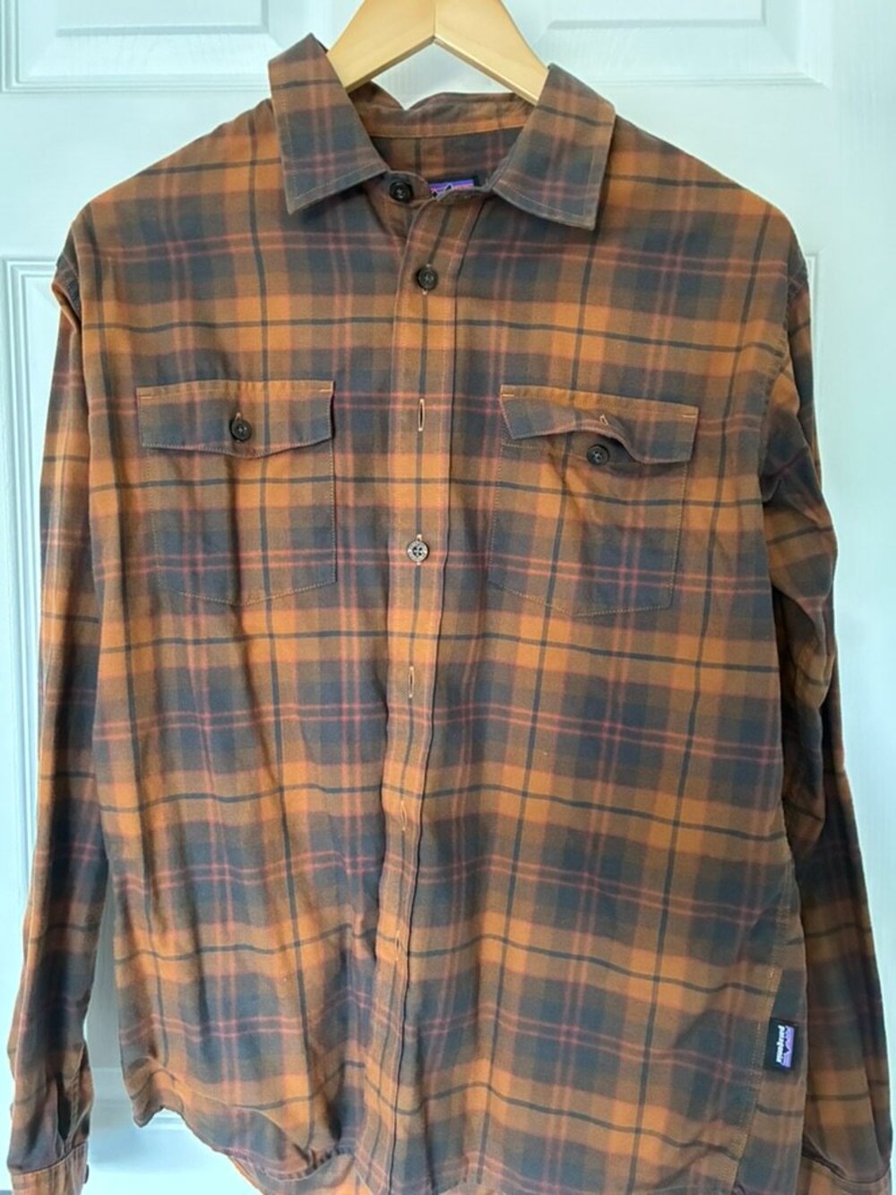Men's Patagonia Buckshot Flannel Shirt - Size Small